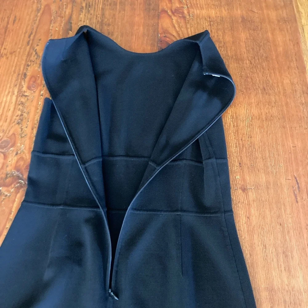 Michael Kors Italian Made Black Stretch Sleeveless Sheath Dress Size 12